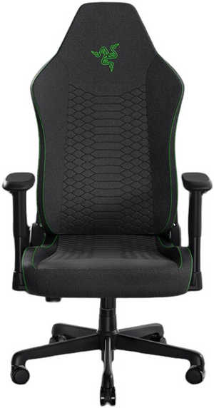 RAZER Iskur V2 X Gaming Chair, Built-in Lumbar Support, 2D Padded Armrests, 50mm Casters, Wide Seat Base, 152Â° Back Angle, 4-Class Gas Lift, 136kg Max Weight, Fabric Finish, Black | RZ38-05310100-R351