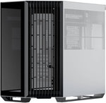 APNX V1 V1-BW-v1 ATX Mid Tower Glass Edition Computer Case, Up To 360mm Radiators, x10 Fan Slot, SGCC Body Material, ABS Front Panel, 0.8mm Steel Thickness, Black & White | APCM-VI01003.M1