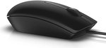Dell MS116 USB Wired Optical Mouse, 1000 DPI Optical Tracking, 6ft Cable, Black | 570-AAIR