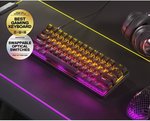 SteelSeries Apex 9 Mini Gaming Keyboard with Fast Optical Switches, Linear OptiPoint Optical Switches, 100M Keypresses, 5 Custom Profiles, Per Key RGB Illumination, US, Black | 64837