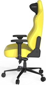 DXRacer Craft Pro Classic Gaming Chair, Alumnum Base, High-Density Memory Foam, Adjustable Memory/Recline, 4D Armrests, Multi-fun Tilt, 2.36" Caster, Class 4 Hydraulics, Yellow | CRA-PR001-Y-H1