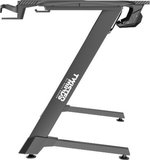 Twisted Minds Z Shaped Carbon Fiber Texture Gaming Desk, 106.5cm x 65.5cm x 11cm Dimensions, RGB Light, Headphone Hooks & Cup Holder, Black | TM-Z-1060-RGB