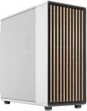 Fractal North XL E-ATX Mid Tower Computer Case, Mesh Side Panel, 3x Aspect 140mm PWM Included, Up to 420mm Radiator 9x Fans Support, Dust Filters, Type-C, 2x USB 3.0, White | FD-C-NOR1X-03