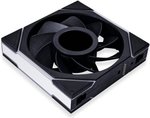Lian Li Uni Fan TL 120 Reverse Blade Case Fan, 1.6" LCD, 120mm Fan Size, 1900 RPM Fan Speed, 54.3 CFM Airflow, PA66 / PBT Materials, Fluid Dynamic Bearing, Single Pack, Black | G99.12RTLLCD1B.00