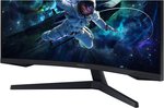 Samsung Odyssey G5 G55C Curved Monitor, 32" QHD VA Display, 165Hz Refresh Rate, 1ms (MPRT) Response Time, 1000R Curvature, AMD FreeSync Technology, Black | LS32CG552EMXUE