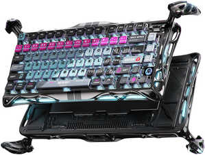 GravaStar Mercury V75 Pro Gaming Keyboard, Special Edition, 75% Layout, Jade Gaming Switch, 8kHz Polling Rate, Semi-Aluminum Construction, Dynamic Rapid Trigger, Cyber Punk | V75 Pro