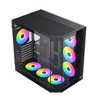 Xigmatek CUBI II Mid-Tower TG EATX Case - Black | EN45486