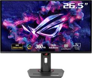 ASUS ROG Strix XG27ACDNG Gaming Monitor, 27" QD-OLED Display, QHD Resolution, 360Hz Refresh Rate, 0.03ms (GtG) Response Time, AMD FreeSync Premium Pro & G-SYNC Compatible, Black | XG27ACDNG