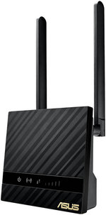 ASUS 4G-N16 Wireless-N300 LTE Modem Router, 2.4 GHz Single-Band, Up to 300 Mbps Speed, 5.3X Faster 4G LTE Speed, 2x Detachable Antennas, Gigabit ETH, Sim Card Slot, Black | 90IG07E0-MO3H00