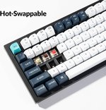 Keychron Q6 Max QMK/VIA Wireless Mechanical Keyboard, Gateron Jupiter Red Switches, Fully Assembled Knob, Tri-Mode Connectivity (2.4GHz, BT, Wired), English-Arabic Layout, Carbon Black | Q6M-M1-AR