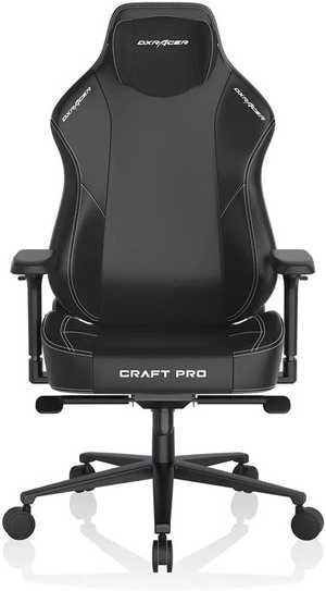 DXRacer Craft Pro Classic1 Gaming Chair, Alumnum Base, High-Density Memory Foam, Adjustable Memory/Recline, 4D Armrests, Multi-fun Tilt, 2.36" Caster, Class 4 Hydraulics, Black | CRA-PR001-N-H1