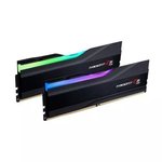 G.Skill Trident Z5 RGB DDR5 Memory, 32GB (2x16GB) Capacity, 6000MHz Tested Speed, 36-36-36-96 Latency, 1.35V, Non-ECC, Intel XMP 3.0, Unbuffered, Black | F5-6000J3636F16GX2-TZ5RK