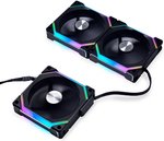  Lian-Li UNI FAN SL V2 Revolutionized Daisy-Chain ARGB Fan, Modular 120mm Fans, Up to 2000 RPM Fan Speed, 64.5 CFM Airflow, Sophisticate Lighting Effects, 3 Pack, Black | G99.12SLV23B.00