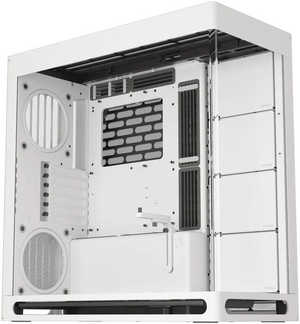 HAVN HS 420 E-ATX Mid Tower Base Edition Computer Case, Up To 420mm Radiators, 11x Fan Support, SGCC Sheet Metal, Tempered Glass, ABS, Zinc Alloy, NdFeB Magnets, White | HVN-CA-HS420-05