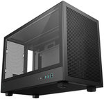 DeepCool CH260 Micro-ATX Computer Case, Up to 360mm Radiator, Up to 6x 120mm Fan Support, 4x Expansion Slots, Tempered Glass Side Panel, Wraparound Mesh Panels, Black | R-CH260-BKNGM0-G-1