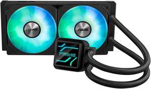 ASUS Prime LC 240 aRGB Liquid CPU Cooler, 240mm Radiator, PRIME LC 24025 Integrated Fan, 2200 RPM Fan Speed, 75.7 CFM Airflow, 400mm Sleeved Rubber Tube, Black | 90RC0111-B0EAY0