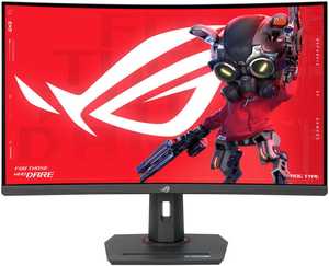 ASUS ROG Strix XG32WCMS Curved Gaming Monitor, 32" QHD Fast VA Display, 280Hz Refresh Rate, 1ms (GtG) Response Time, AMD FreeSync Premium Technology, 16.7m Display Colors, Black | XG32WCMS