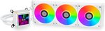 Lian Li Galahad II LCD 360 AIO RGB CPU Liquid Cooler, 2.88â€ IPS LCD Screen, Asetek 8th Gen 3600 RPM Pump, 120mm FDB Fans, Up to 2450 RPM Fan Speed, 79.9 CFM Airflow, White | G89.GA2ALCD36W.00