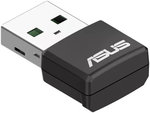 ASUS USB-AX55 Nano AX1800 Dual Band WiFi 6 USB Adapter, 1.8 Gbps Data Transfer Rate, 5GHz Frequency Band, OFDMA / MU-MIMO Ultra-high Efficiency, WPA3 Security, Black | 90IG06X0-MO0B00