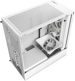 NZXT H5 Flow RGB, Mid Tower ATX Case, Up to 240mm Radiator Support, Tempered Glass Front Panel, Built-in RGB, Spacious Cable Management, White | CC-H51FW-R1-R1