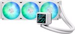 ASUS Prime LC 360 aRGB Liquid CPU Cooler, 360mm Radiator, 3x PRIME LC 36025 Integrated Fan, 2200 RPM Fan Speed, 75.7 CFM Airflow, 400mm Sleeved Rubber, White | 90RC0102-B0EAY0