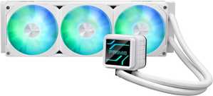 ASUS Prime LC 360 aRGB Liquid CPU Cooler, 360mm Radiator, 3x PRIME LC 36025 Integrated Fan, 2200 RPM Fan Speed, 75.7 CFM Airflow, 400mm Sleeved Rubber, White | 90RC0102-B0EAY0