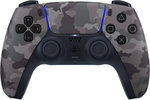 Sony PlayStation 5 DualSense Wireless Controller, Haptic Feedback & Adaptive Triggers, Bluetooth, Built-in Mic, Headset Jack & Speaker, Built-in Battery & USB Type-C, Grey Camouflage | G-CAMO