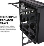 CORSAIR OBSIDIAN 1000D Super-Tower Case, Smoked Tempered Glass, Aluminum Trim - Integrated COMMANDER PRO Fan And Lighting Controller | CC-9011148-WW