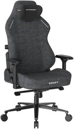 DXRacer Craft Series Gaming Chairs, 2D Integrated Lumbar Support, 4D Armrests, Class 4 Hydraulics, 90Â° ~ 135Â° Back Recline Support, Woven Fabric Upholstery, Large Size, Black / Grey | GC/LCF23FBE/BG