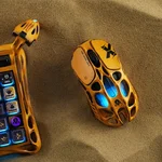 GravaStar Mercury X - Wireless Gaming Mouse, Special Edition - Battle-Worn Yellow