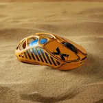 GravaStar Mercury X - Wireless Gaming Mouse, Special Edition - Battle-Worn Yellow