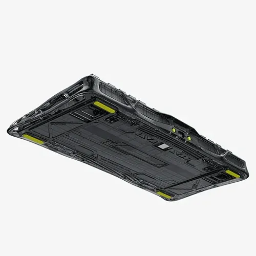 GravaStar Mercury K1 Lite 75% Wireless Mechanical Gaming Keyboard Transparent Black, 2.4GHz, Hot-Swappable, Pre-Lubed Linear Switches, Tri-Mode Connectivity, RGB Backlit