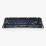GravaStar Mercury K1 Lite 75% Wireless Mechanical Gaming Keyboard Transparent Black, 2.4GHz, Hot-Swappable, Pre-Lubed Linear Switches, Tri-Mode Connectivity, RGB Backlit