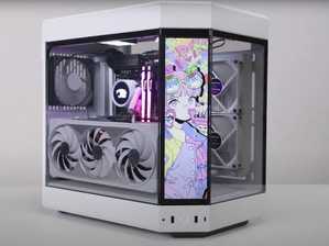 HYTE CASE Y60 WITH LCD SCREEN GAMING PC BUILD 