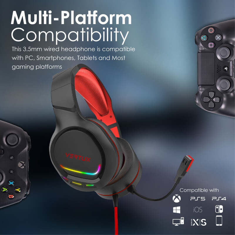 VERTUX HEADSET TOKYO RED