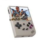 GP PRO Gaming Console with 6000+ Free Games by Green Lion, Gamepad Connection, ARM Cortex-A9 CPU, HDMI Output TV, 10Hrs Standby, 2600mAh Battery Capacity (Gray