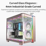 MONTECH King 95 PRO Dual-Chamber Mid-Tower ARGB ATX Gaming Case - Rose Gold | King-95-PRO