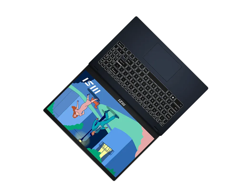 MSI MODERN 15 B12M 9S7-15H112-496 | Intel i5 1235U, 8GB RAM, 512GB SSD, 15.6" FHD IPS, Intel Graphics, Win11 Home, Eng-Arab K/B, Black