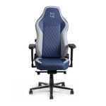 Navodesk APEX Cloud Leather Ergonomic Gaming Chair, 155Â° Reclining High Back Chair, 4D Metal Armrest, Magnetic Memory Foam Headrest, Lumbar Support, 60mm Castors, Deep Blue | B0CCYVMSMV