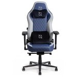 Navodesk APEX Cloud Leather Ergonomic Gaming Chair, 155Â° Reclining High Back Chair, 4D Metal Armrest, Magnetic Memory Foam Headrest, Lumbar Support, 60mm Castors, Deep Blue | B0CCYVMSMV