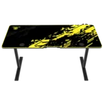 GamerTek GT-Elevate X Gaming Desk - Yellow & Black