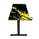 GamerTek GT-Elevate X Gaming Desk - Yellow & Black
