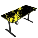 GamerTek GT-Elevate X Gaming Desk - Yellow & Black