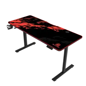 GamerTek GT-Elevate X Gaming Desk - Red & Black