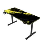 GamerTek GT-Elevate X Gaming Desk - Yellow & Black