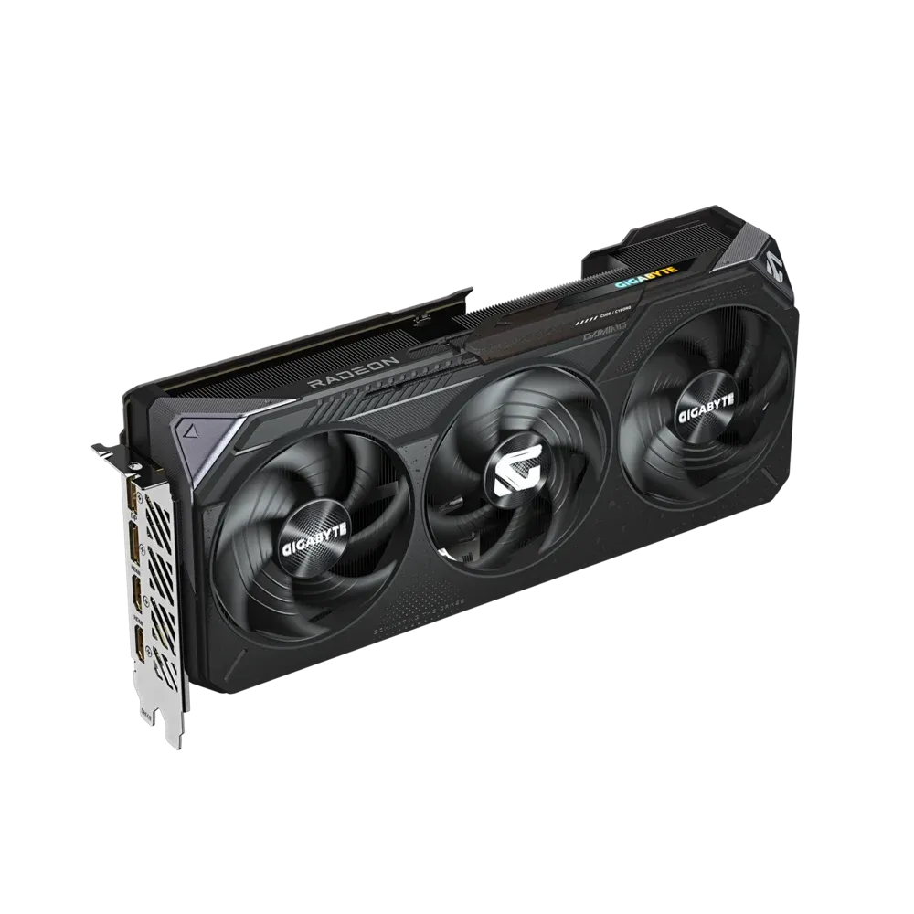Gigabyte Radeon RX 9070 XT GAMING OC 16G Graphics card, 16GB GDDR6, 20 Gbps 256 bit, Boost Clock 3060 MHz, 4096 Stream Processors, WINDFORCE Cooling System | GV-R9070XTGAMING OC-16GD