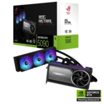ASUS NVIDIA GeForce RTX 5090 ROG Astral LC OC 32GB GDDR7 PCI-Express Graphics Card, 2610MHz, Memory 16GB 28000MHz GDDR7, Cuda Cores: 10752, VR Ready, PhysX/CUDA Enabled, NVIDIA Blackwell, 4nm Process, Real-Time Ray Tracing, DLSS 4
