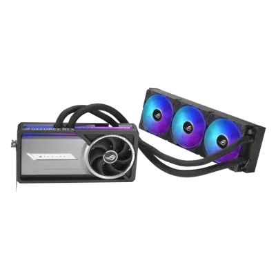 ASUS NVIDIA GeForce RTX 5090 ROG Astral LC OC 32GB GDDR7 PCI-Express Graphics Card, 2610MHz, Memory 16GB 28000MHz GDDR7, Cuda Cores: 10752, VR Ready, PhysX/CUDA Enabled, NVIDIA Blackwell, 4nm Process, Real-Time Ray Tracing, DLSS 4