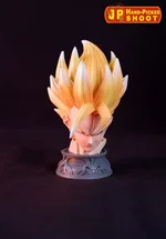 Anime Dragon Ball Z Goku Vegeta Fusion Vegetto Head Replace 58cm Statue Figure