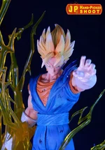 Anime Dragon Ball Z Goku Vegeta Fusion Vegetto Head Replace 58cm Statue Figure